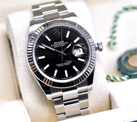 rolex ldy datejust black|Rolex Datejust 41mm black.